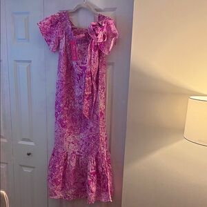 Lilly Pulitzer Pink Floral Maxi Dress